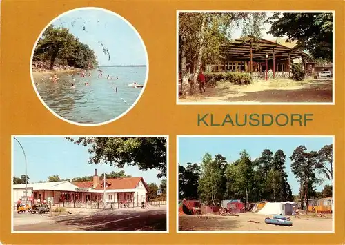 AK / Ansichtskarte 73926332 Klausdorf_Mellensee Strandbad Strandgaststaette Einkaufszentrum Zeltplatz