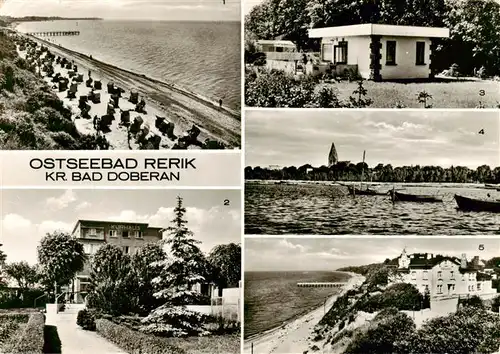 AK / Ansichtskarte 73926339 Rerik_Ostseebad Strand Kurhaus Wochenendhaeuser Am Haff Blick von der Steilkueste