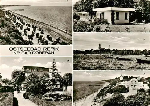 AK / Ansichtskarte  Rerik_Ostseebad Strand Kurhaus Wochenendhaeuser Am Haff Blick von der Steilkueste