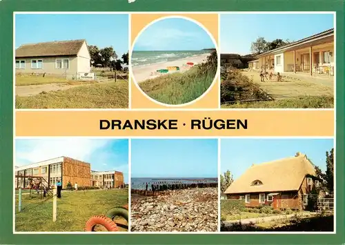 AK / Ansichtskarte  Dranske Nonnewitz Ferienheim Strand Dranske Kindergarten Ane Frank Weststrand Karl Liebknecht Strasse