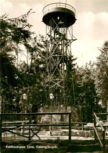 AK / Ansichtskarte  Geising_Erzgebirge Bergbaude Kohlhaukuppe Turm