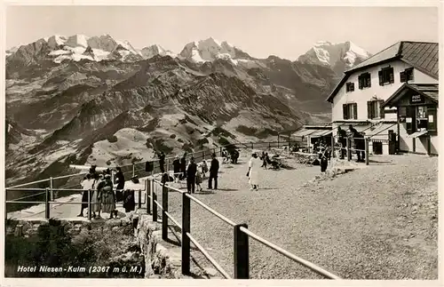 AK / Ansichtskarte  Niesen-Kulm_2362m_BE Hotel Niesen Kulm