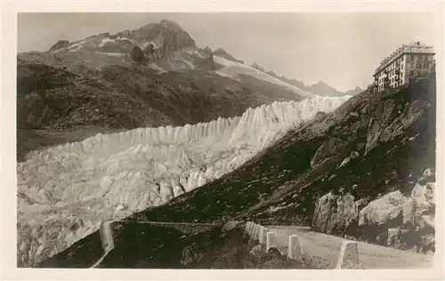 AK / Ansichtskarte  Furkastrasse_UR Hotel Belvedere et Glacier du Rhone