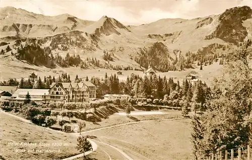 AK / Ansichtskarte  Stoos_SZ Hotel Kurhaus Stoos mit Blick auf Hauserstock