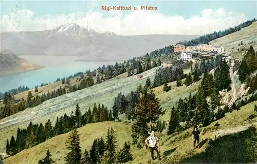 AK / Ansichtskarte  Rigi_Kaltbad und Pilatus