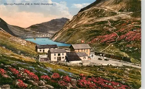 AK / Ansichtskarte  Oberalp-Passhoehe_2762m_GR Hotel Oberalpsee Panorama