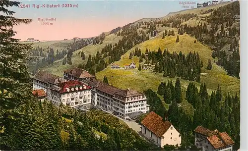 AK / Ansichtskarte  Rigi_Kloesterli Panoram mit Rigi Staffel