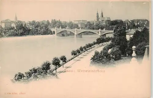 AK / Ansichtskarte  Basel_BS Wettsteinbruecke