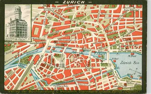 AK / Ansichtskarte  Zuerich__ZH Urania Stadtplan