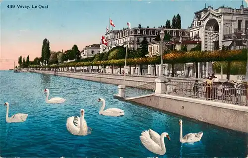 AK / Ansichtskarte  Vevey_VD Le Quai