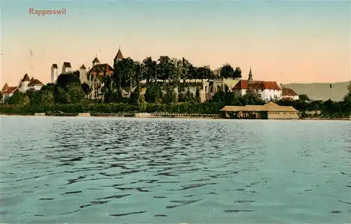 AK / Ansichtskarte  Rapperswil_BE Seepartie