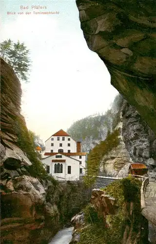 AK / Ansichtskarte  Bad_Pfaefers_SG Blick von der Terminaschlucht