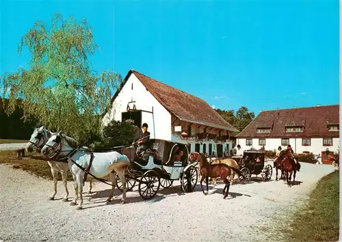 AK / Ansichtskarte  Eigeltingen Hotel Restaurant Zur Lochmuehle Pferdekutschen