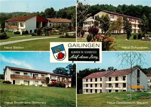 AK / Ansichtskarte  Gailingen_Singen_BW Kliniken Dr Schmieder Haus Baden Haus Schwaben Haus Bodensee Haus Oesterreich