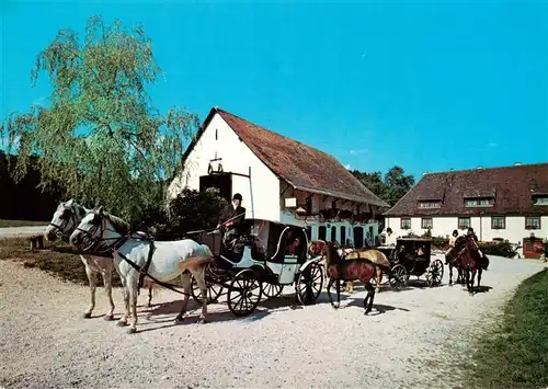 AK / Ansichtskarte 73926666 Eigeltingen Hotel Restaurant Zur Lochmuehle Pferdekutschen