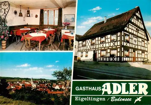 AK / Ansichtskarte  Eigeltingen Gasthaus Adler Gaststube Panorama