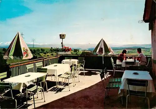 AK / Ansichtskarte  Tengen Gaestehaus Pension Waldfrieden Terrasse