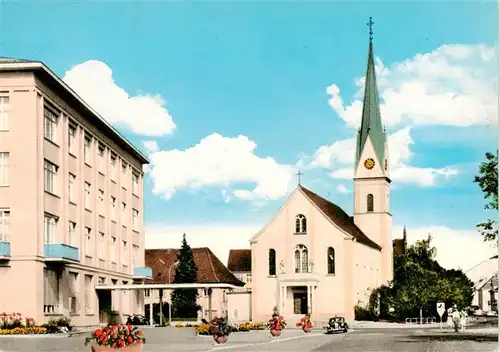 AK / Ansichtskarte 73926743 Singen_Hohentwiel Peter und Paul Kirche mit Rathaus
