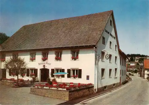 AK / Ansichtskarte  Unterkirnach Hotel Gasthof Roessle Post