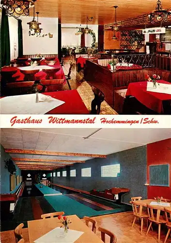 AK / Ansichtskarte  Hochemmingen Gasthaus Wittmannstal Gaststube Kegelbahn