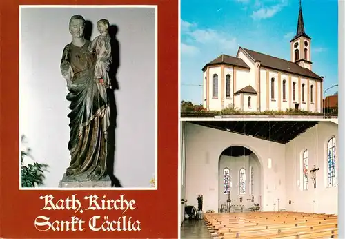 AK / Ansichtskarte 73926800 Dauchingen Kath Kirche Sankt Caecilia Maria mit Kind Kapelle Inneres