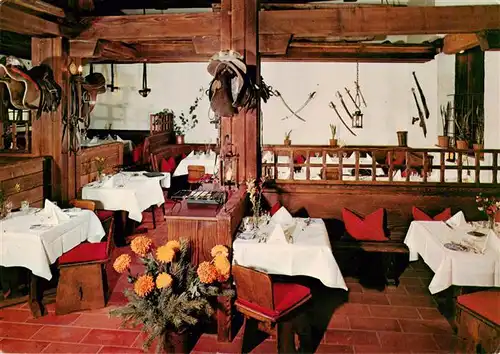 AK / Ansichtskarte 73926809 Bad_Duerrheim Pferdekoppel Haenslehof Spezialitaeten Restaurant