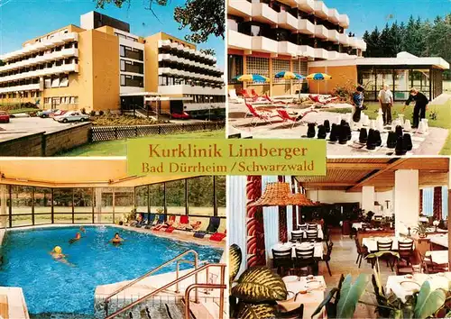 AK / Ansichtskarte  Bad_Duerrheim Kurklinik Limberger Hallenbad Speiseraum Gartenschach