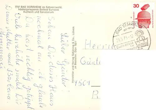 AK / Ansichtskarte 73926857 Bad_Duerrheim Kurheim und Sanatorium