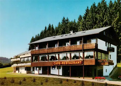 AK / Ansichtskarte 73926905 Schoenwald_Schwarzwald Hotel Baeuerle Cafe Restaurant