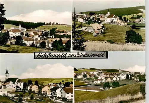 AK / Ansichtskarte  Schoenwald_Schwarzwald Ortsansichten Kirche