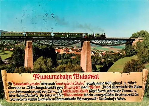 AK / Ansichtskarte 73926965 Blumberg__Baden Sauschwaenzlebahn Museumsbahn Wutachtal