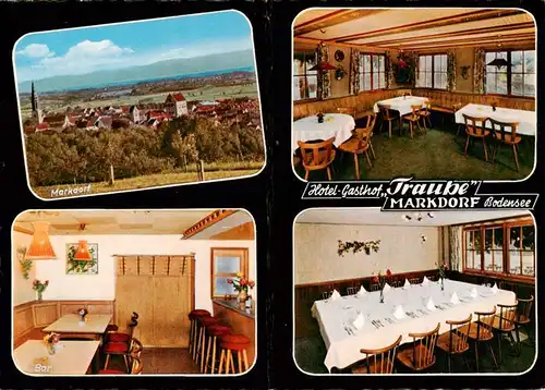 AK / Ansichtskarte  Markdorf_Bodensee Panorama Hotel Gasthof Traube Bar Gaststuben