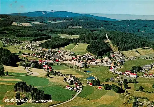 AK / Ansichtskarte  Schoenwald_Schwarzwald Fliegeraufnahme