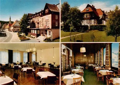 AK / Ansichtskarte 73927009 Schoenwald_Schwarzwald Erholungsheim Kurhaus Viktoria mit Gaestehaus Gastraeume