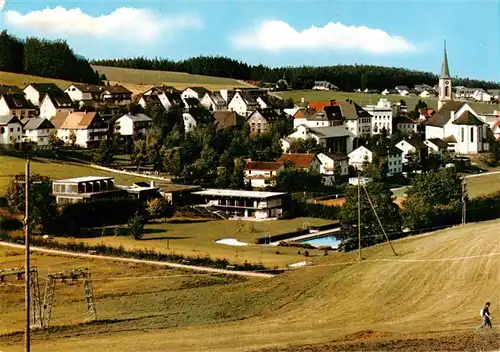 AK / Ansichtskarte 73927042 Schoenwald_Schwarzwald Panorama Heilklimatischer Kurort und Wintersportplatz