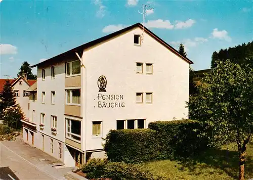 AK / Ansichtskarte 73927057 Schoenwald_Schwarzwald Pension Baeuerle