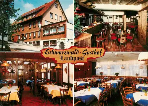 AK / Ansichtskarte 73927064 Schoenwald_Schwarzwald Schwarzwald Gasthof Landpost Restaurant