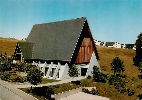 AK / Ansichtskarte  Schoenwald_Schwarzwald Evangelische Kirche