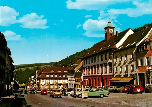 AK / Ansichtskarte  Triberg Blick zum Rathaus