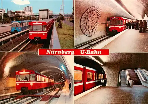 AK / Ansichtskarte 73927103 U-Bahn_Subway_Underground_Metro Nuernberg U-Bahn am Bhf
