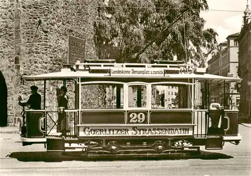 AK / Ansichtskarte  Strassenbahn_Tramway-- Goerlitz 