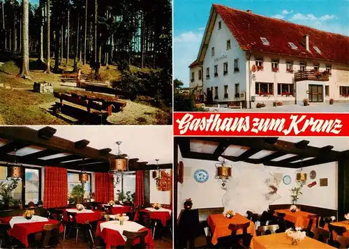 AK / Ansichtskarte 73927159 ueberauchen Waldpartie Gasthaus Zum Kranz Gastraeume