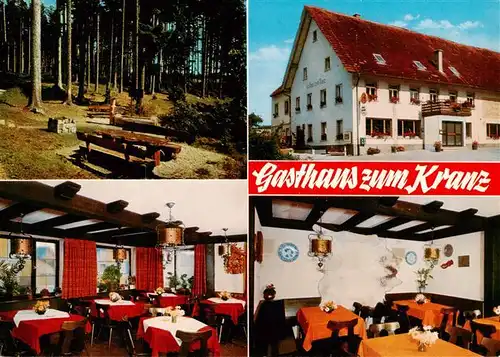 AK / Ansichtskarte  ueberauchen Waldpartie Gasthaus Zum Kranz Gastraeume