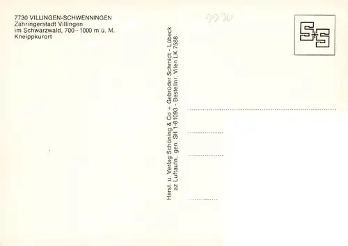 AK / Ansichtskarte  Villingen_-Schwenningen Fliegeraufnahme
