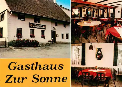 AK / Ansichtskarte  Obereschach_Villingen-Schwenningen Gasthaus Zur Sonne Gastraeume