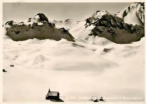 AK / Ansichtskarte  Melchsee-Frutt Hotel Reinhard am See Melchsee mit Melchseestoeckli und Balmeregghorn
