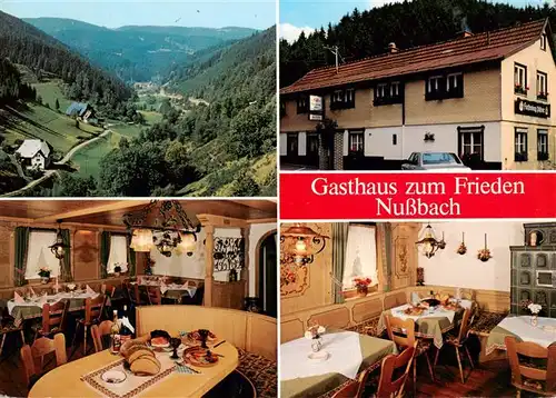 AK / Ansichtskarte  Nussbach_Schwarzwald Gasthaus Zum Frieden Gastraeume Panorama