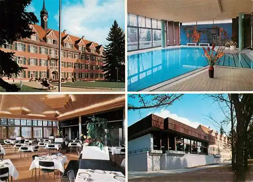 AK / Ansichtskarte 73927322 Bad_Duerrheim Kurklinik Sonnenbuehl Speisesaal Hallenbad