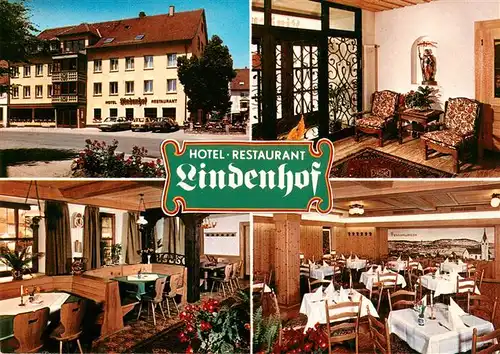 AK / Ansichtskarte 73927355 Braeunlingen Hotel Restaurant Lindenhof Gastraeume