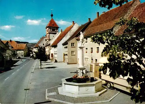 AK / Ansichtskarte  Braeunlingen Am Stadtbrunnen